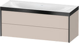 DURAVIT XViu c-bonded Waschtischunterbauset 1200 mm wandhängend mit 2 Schubkästen