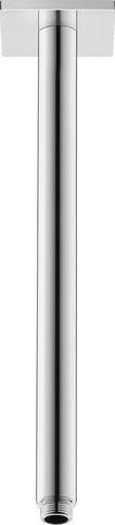 Duravit Brausearm für Deckenanschluss mit eckiger Rosette 125 mm, Chrom – Messing