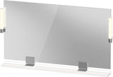 DURAVIT Sivida Spiegel 1250x650x36 mm mit LED, Dimmfunktion und Sensorschalter – Chrom/Weiß Matt