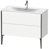 Duravit Waschtischunterbau XVIU 1010x831x480 mm mit 2 Auszügen in Champagner Matt