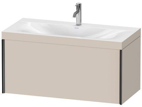 Duravit XViu Waschtischunterbauset 1000x480mm mit Möbelwaschtisch und Raumsparsiphon