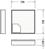 Duravit Wannenträger D-CODE 800x800 mm – Quadratischer Duschwannenträger aus Polystyrol