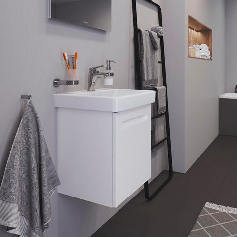 Duravit No.1 Waschtischunterbau wandhängend 440 mm, 1 Tür links, weiß matt
