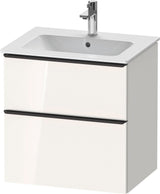 DURAVIT D-Neo Waschtischunterbau 610 mm Eiche Schwarz mit Bronze Griff – wandhängend
