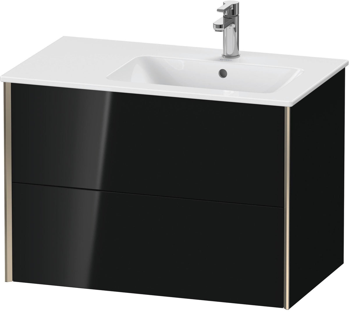DURAVIT XViu Waschtischunterbau wandhängend 810 mm, 2 Schubkästen, weiß matt