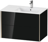 DURAVIT XViu Waschtischunterbau wandhängend 810 mm, 2 Schubkästen, weiß matt