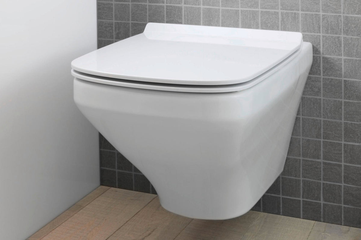 DURAVIT DuraStyle WC-Sitz aus Duroplast, weiß glänzend, mit Edelstahl-Scharnieren, ohne Absenkautomatik