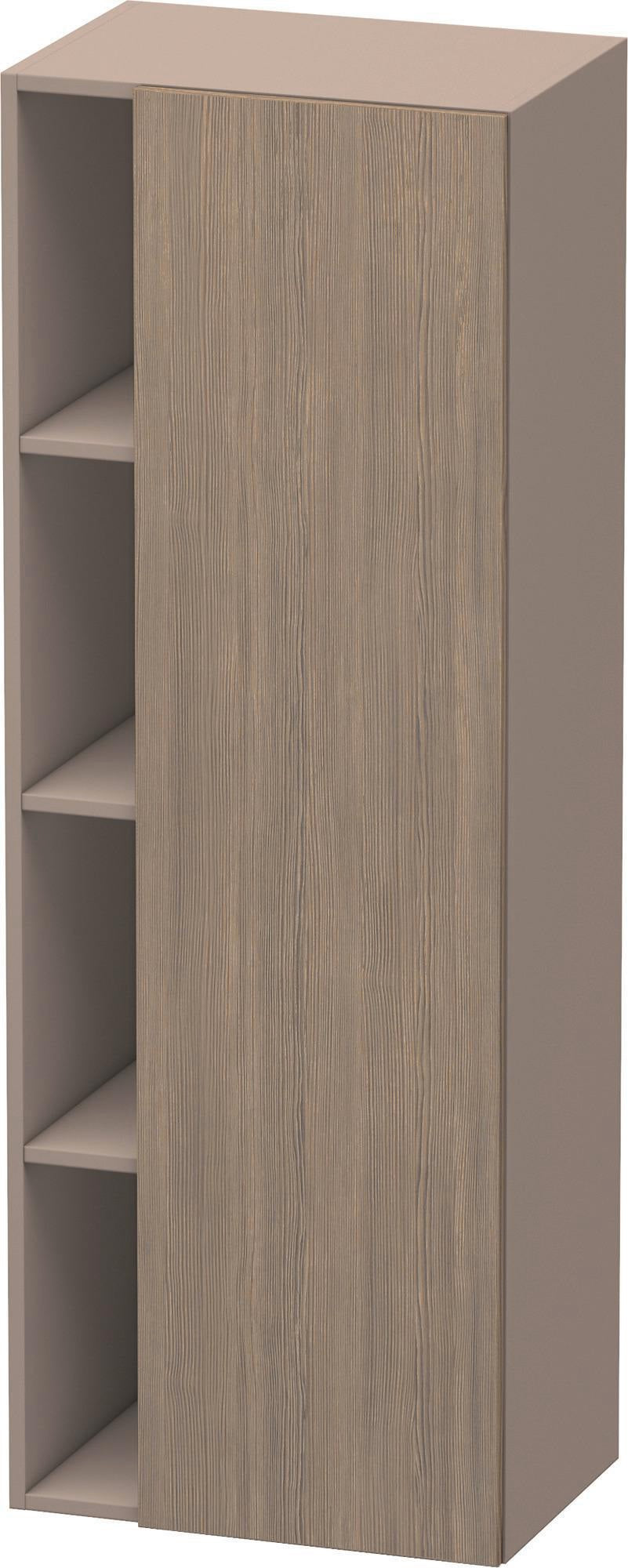 DURAVIT DuraStyle Hochschrank 360x500x1400 mm, 1 Tür links, Eiche Terra/Weiß Matt