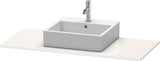 DURAVIT XSquare Konsole 800 mm Weiß Seidenmatt mit Ausschnitt für Waschschüssel