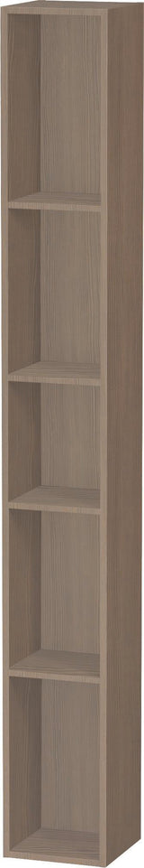 Duravit L-Cube Regalelement 180x180x1400 mm vertikal, 5 Fächer, amerikanischer Nussbaum