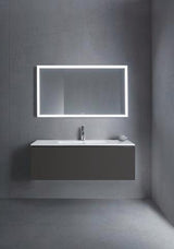 DURAVIT ME by Starck Möbelwaschtisch 1230 mm Weiß Seidenmatt mit Überlauf und 1 Hahnloch