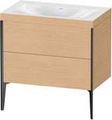 DURAVIT XViu c-bonded Waschtischset 800 mm mit 2 Auszügen, bodenstehend, Soft-Close