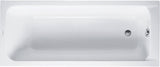 DURAVIT D-Code Einbau-Badewanne 1700x750 mm Weiß mit Überlauf und 1 Rückenschräge