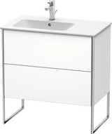 Duravit XSquare Waschtischunterbau 810x832x478mm mit 2 Auszügen, s-matt Eiche, integriertes Fußgestell