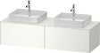 DURAVIT White Tulip Waschtischunterbau 1600 mm wandhängend, 2 Auszüge, weiß seidenmatt