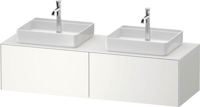 DURAVIT White Tulip Waschtischunterbau 1600 mm wandhängend, 2 Auszüge, weiß seidenmatt