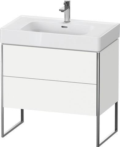 Duravit Waschtischunterbau XSQUARE 784 mm ta s-matt mit 2 Auszügen und Fußgestell