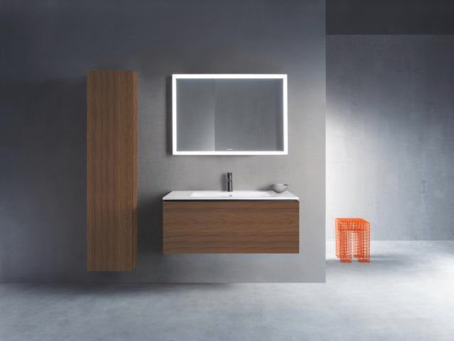 DURAVIT Hochschrank L-Cube 243x400x1760mm Nussbaum Dunkel, 1 Tür rechts, wandhängend