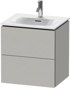 betongrau matt / Spanplatte / 2 Schubkästen