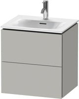 DURAVIT L-Cube Waschtischunterbau 520 mm weiß matt – 2 Schubkästen, wandhängend