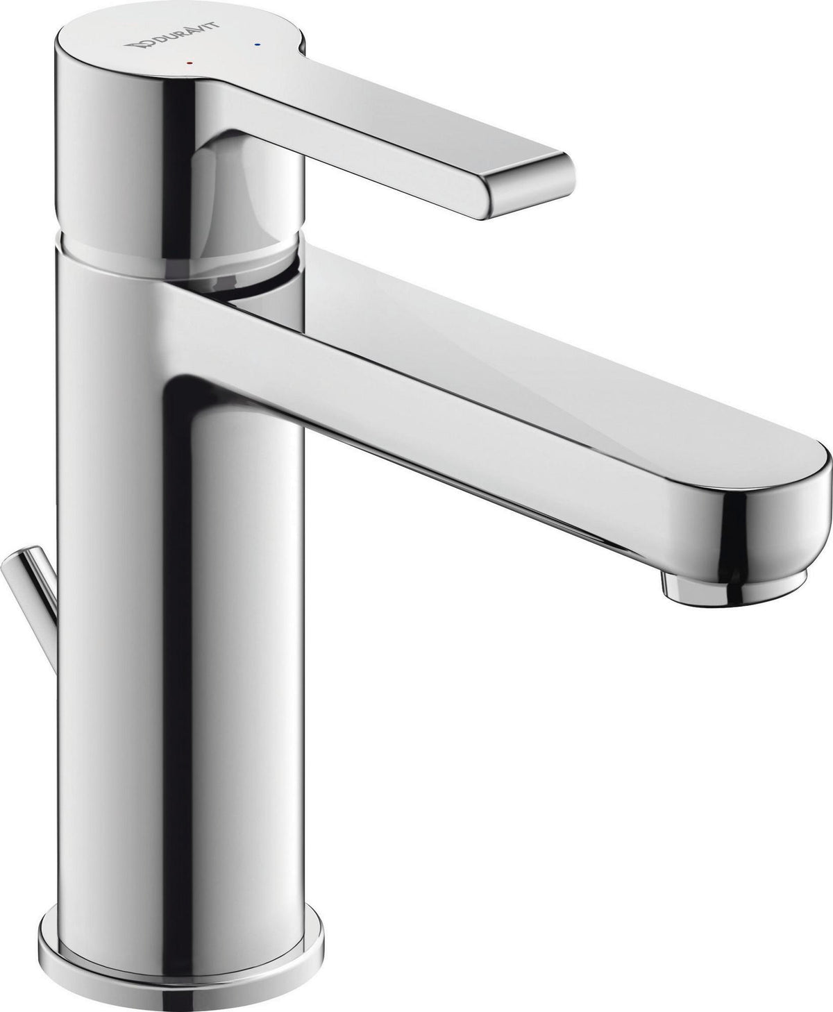 DURAVIT B.2 Einhebel-Waschtischmischer mit Zugstange, Chrom – 138,5 mm Ausladung