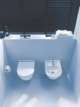 DURAVIT Wand-WC Starck 3 Compact, 485 mm Tiefspüler, Durafix, weiß