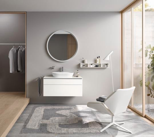DURAVIT L-Cube Regalelement 800 mm, 3 Fächer, betongrau matt, wandhängend