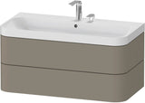 DURAVIT Happy D.2 c-shaped Waschtischset 975 mm wandhängend mit Tip-on und Soft-Close
