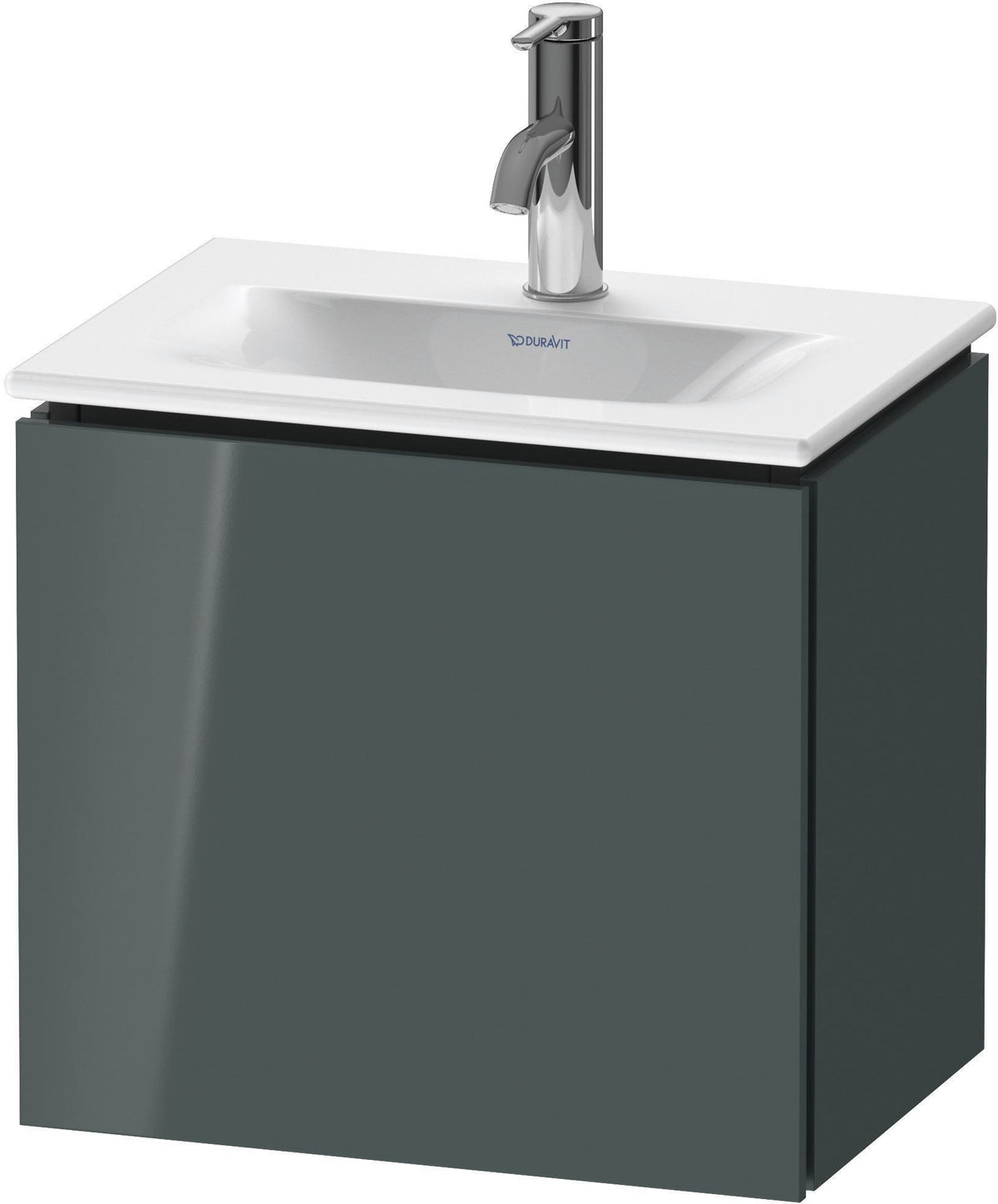 Duravit L-Cube Waschtischunterbau 440 mm, 1 Tür links, weiß matt – Wandhängend