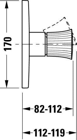 DURAVIT White Tulip Einhebel-Brausemischer Unterputz mit Keramikmischsystem in Chrom