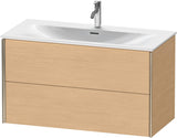 DURAVIT XViu Waschtischunterbau wandhängend 1010 mm, 2 Schubkästen, weiß matt – mit Tip-On-Technik