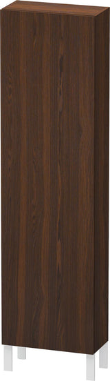 Duravit L-Cube Hochschrank 500 mm nussbaum gebürstet – wandhängend, 1 Tür, Soft-Close
