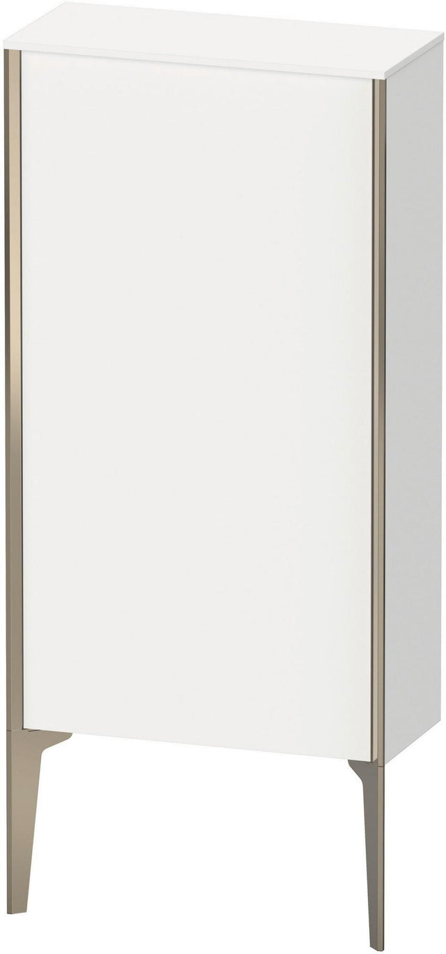 Duravit XViu Halbhochschrank 890x500x240 mm, 1 Tür, weiß matt, mit Tip-on Technik und Soft-Close