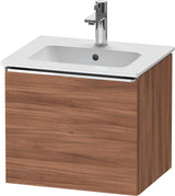 DURAVIT D-Neo Waschtischunterbau 510 mm Eiche Schwarz Matt mit Bronze Griff