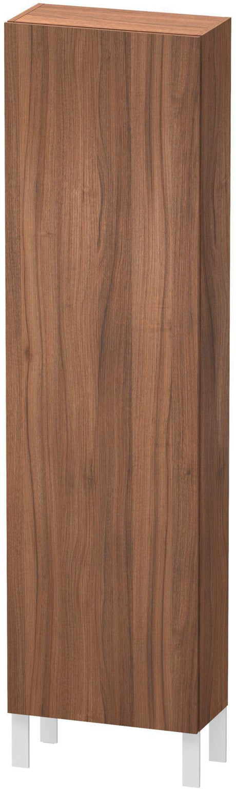 Duravit Hochschrank L-Cube 243x500x1760mm Nussbaum dunkel, 1 Tür rechts, wandhängend
