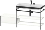 Duravit Waschtischset Happy D.2 Plus 1600x490mm Ein Hahnloch Taupe Supermatt
