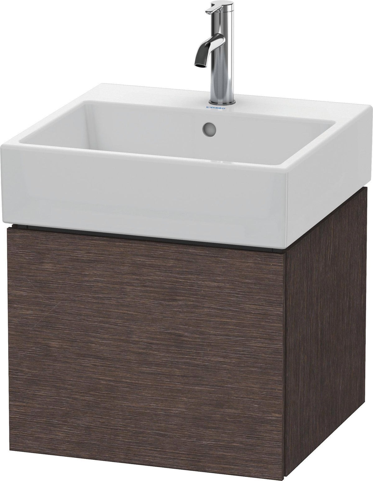 DURAVIT L-Cube Waschtischunterbau 484 mm, 1 Auszug, Weiß Matt, wandhängend, Tip-On