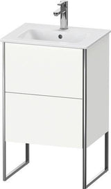 Duravit Waschtischunterbau XSquare Compact 592x510x418 mm weiß matt – 2 Auszüge, Fußgestell