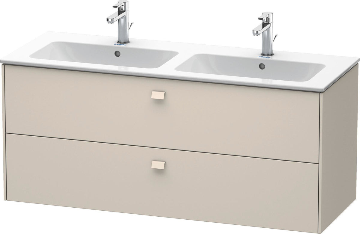 DURAVIT Brioso Waschtischunterbau 2 Schubkästen 1290 mm Betongrau Matt