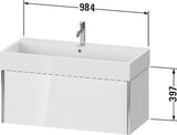 DURAVIT Waschtischunterbau XVIU 984 mm Ahorn Mitte für Vero Air – Wandhängend