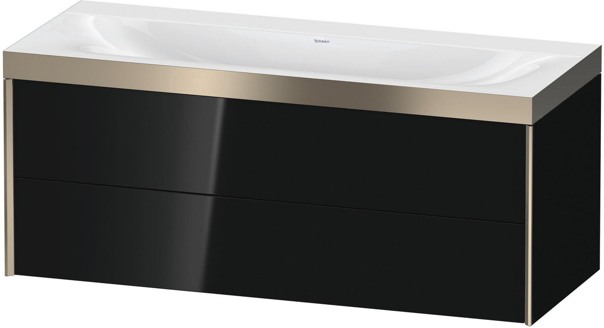 DURAVIT XViu c-bonded Waschtischunterbauset 1200 mm wandhängend mit 2 Schubkästen