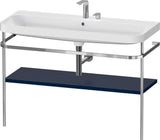 Duravit Happy D.2 c-shaped Waschtischset 1175 mm mit Metallkonsole und Waschschüssel