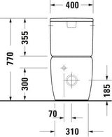 DURAVIT Stand-WC Qatego spülrandlos 660x390mm Abgang Vario Weiß
