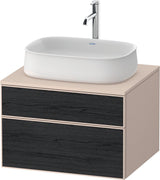 DURAVIT Zencha Konsolenwaschtischunterbau 650 mm Eiche Anthrazit mit Push-Open