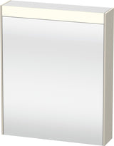DURAVIT Brioso Spiegelschrank 700 mm betongrau matt mit LED-Beleuchtung und Steckdose