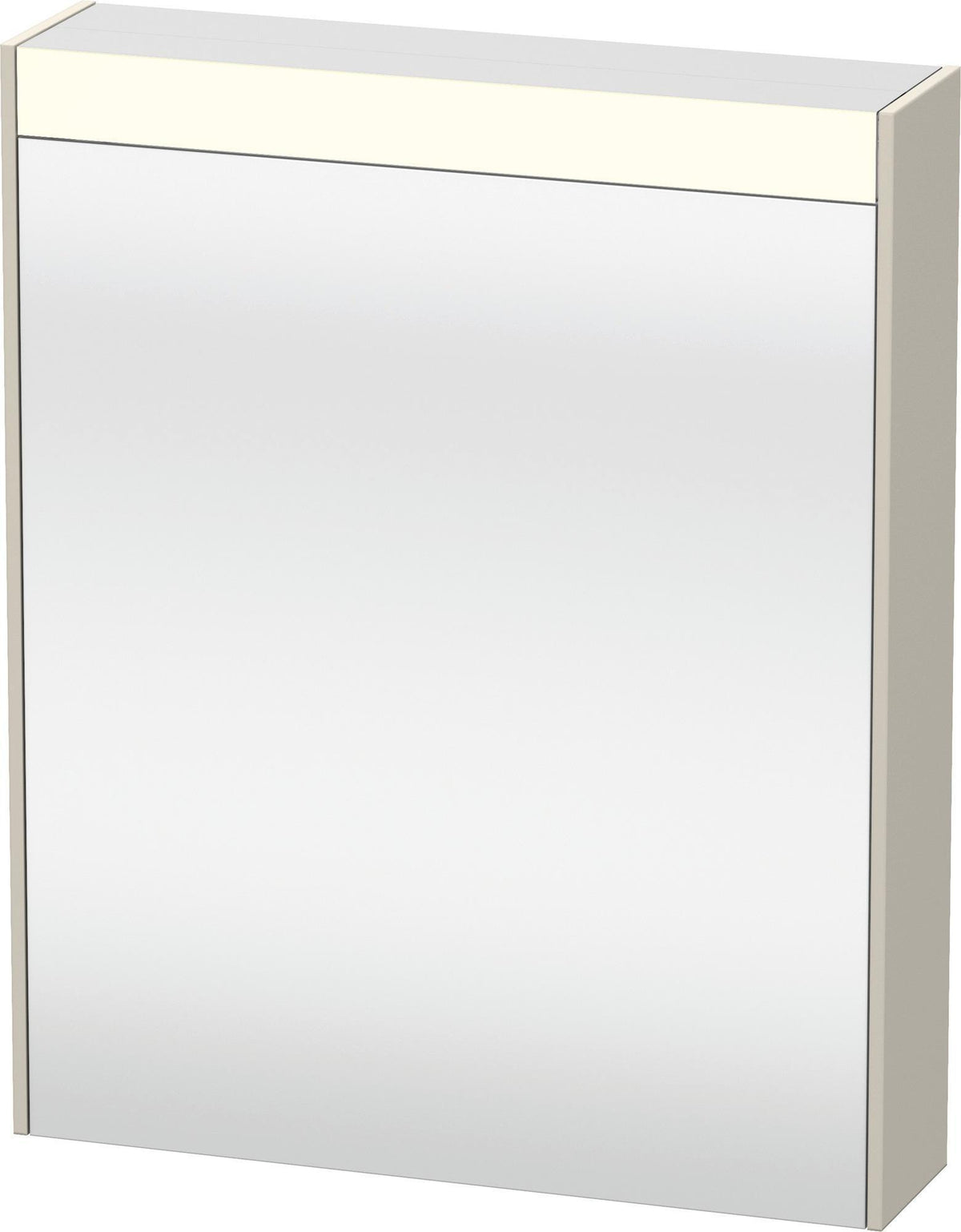 DURAVIT Brioso Spiegelschrank 620 mm graphit matt – 1 Tür links, LED-Beleuchtung, Steckdose