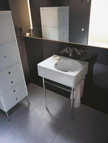 DURAVIT Design Classics Wandwaschtisch 615 mm, Becken links, mit Überlauf, weiß