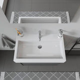 DURAVIT Waschtisch Vero 800 mm mit Überlauf, 1 Hahnloch, weiß – Wandmontage