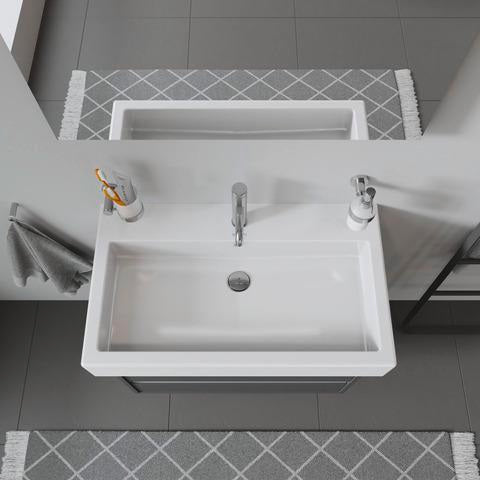 DURAVIT Waschtisch Vero 800 mm mit Überlauf und WonderGliss in Weiß