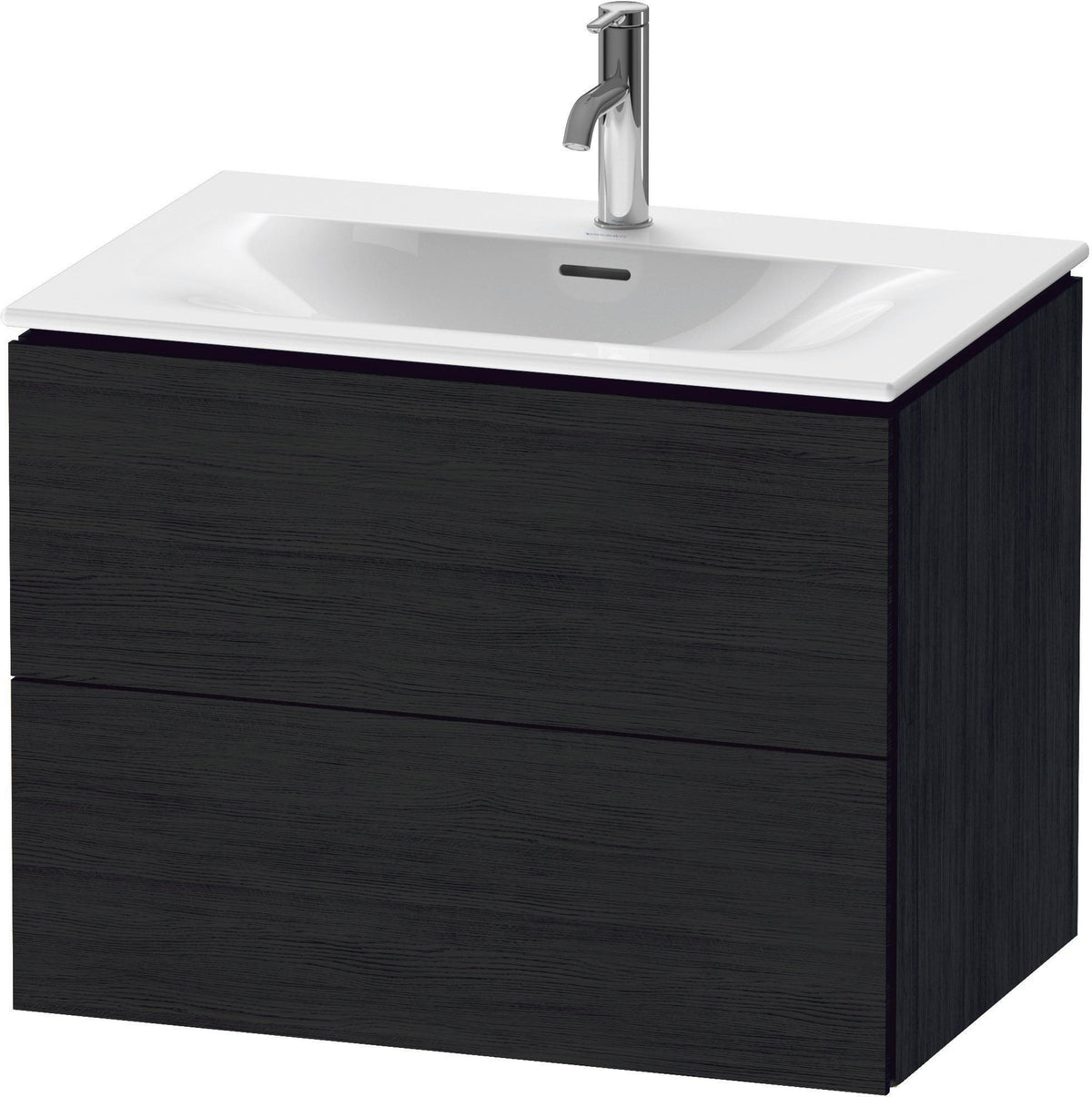 DURAVIT L-Cube Waschtischunterbau wandhängend 720 mm weiß matt mit 2 Schubkästen und Tip-On-Technik